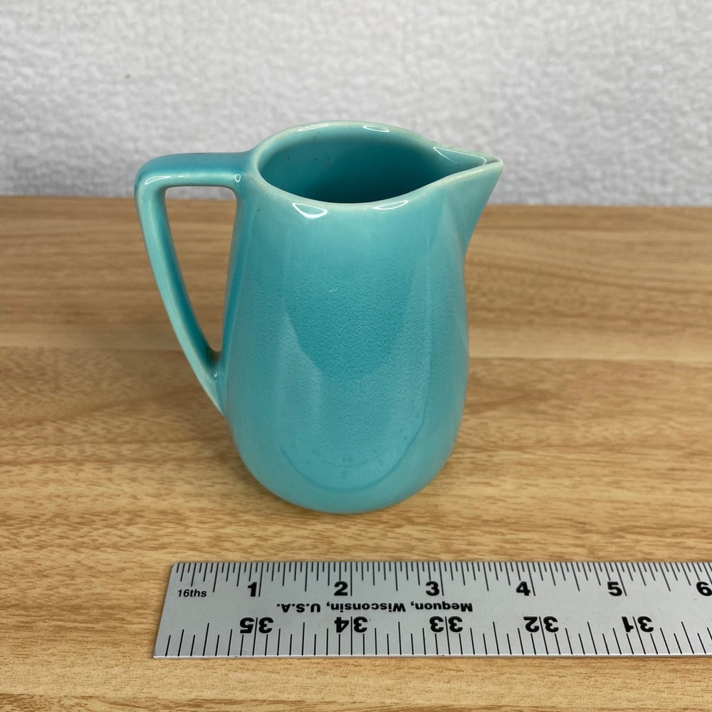 Vintage Franciscan Ware El Patio Turquoise Blue Individual Creamer Pitcher MCM